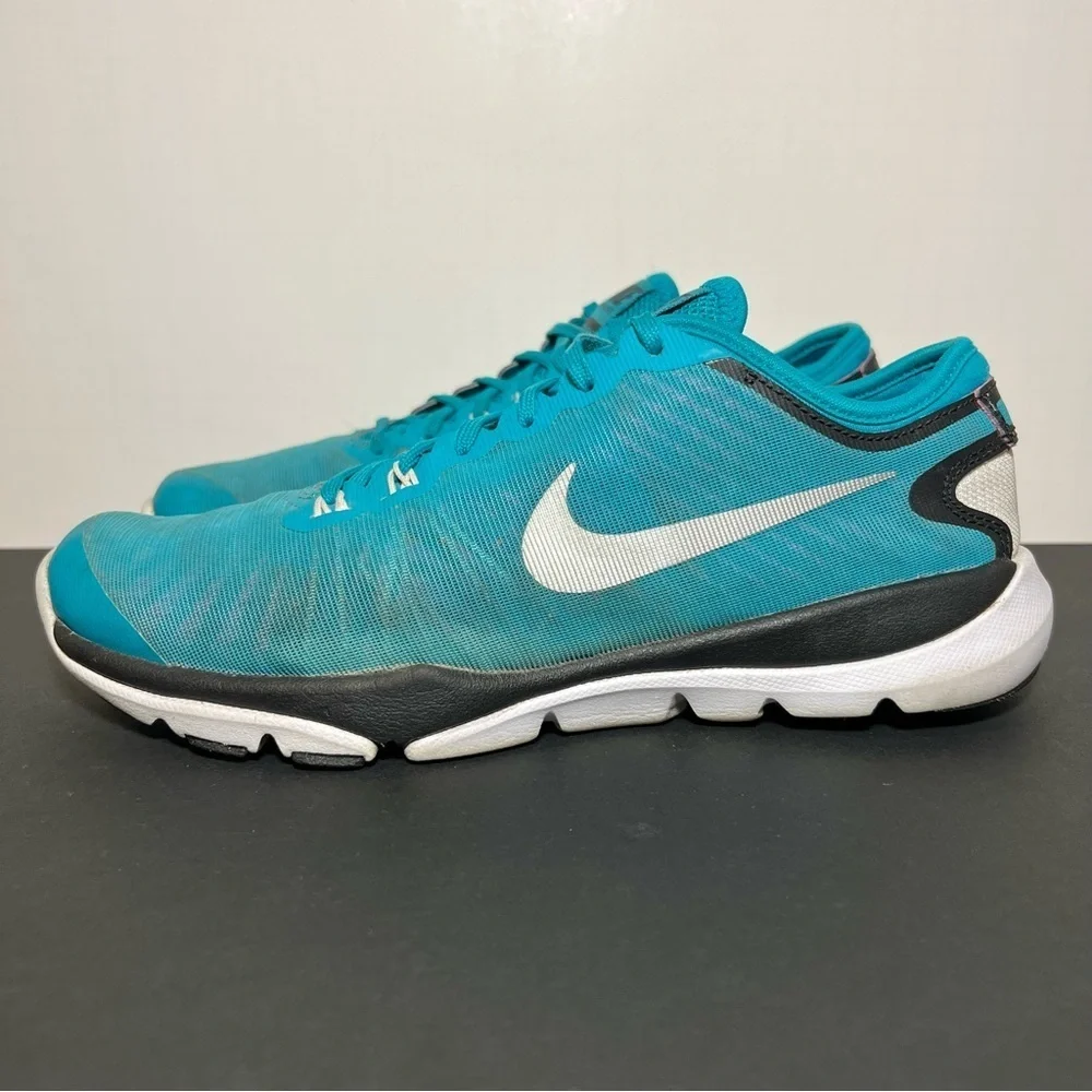Womens NIKE Flex Supreme TR 4 Blue Running Shoes / Size 8